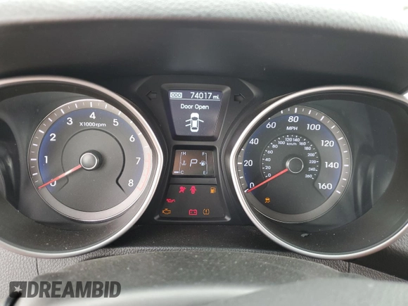 2015 Hyundai Elantra GT with VIN KMHD35LH2FU237593, listed as a Copart auction lot 57094064 with 74,017 mi miles and Salvage Title. Bid and sale history available at carsss.com. Image 9.