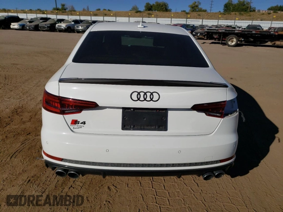 2018 Audi S4 Prestige with VIN WAUC4AF43JA005512, listed as a Copart auction lot 72991223 with 36,049 mi miles. Bid and sale history available at carsss.com. Image 6.