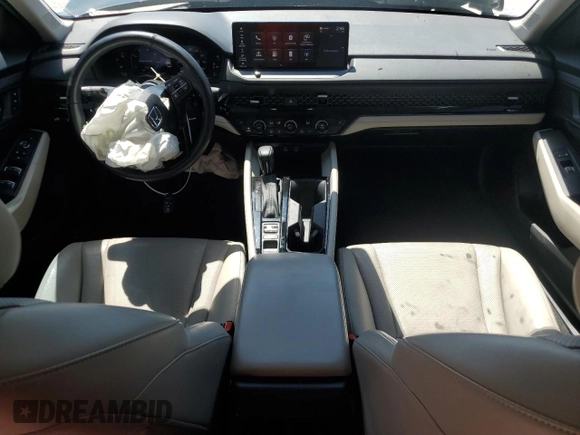 2024 Honda Accord EX-L with VIN 1HGCY2F69RA088066, listed as a Copart auction lot 54985585 with 35,143 mi miles and Salvage title. Bid and sale history available at DreamBid. Image 8.
