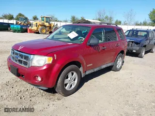 2008 Ford Escape XLT with VIN 1FMCU93Z68KD63463, listed as a IAAI auction lot 41831934 with 187,621 mi miles. Bid and sale history available at carsss.com. Image 2.