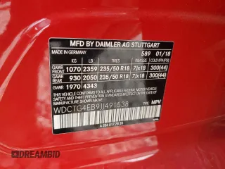 2018 Mercedes-Benz GLA 250 z VIN WDCTG4EB9JJ491538, wystawiony jako Copart lot #53695015 z przebiegiem Nie podano mil oraz Szkoda całkowita • Salvage title. Historia ofert i sprzedaży dostępna na DreamBid. Obrazek 12.
