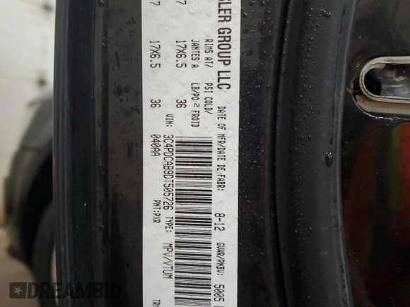 2013 Dodge Journey American Value with VIN 3C4PDCAB9DT505726, listed as a Copart auction lot 87948955 with 113,541 mi miles and Clean Title. Bid and sale history available at DreamBid. Image 13.