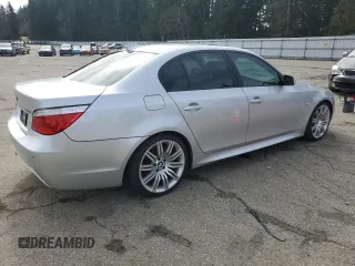 2008 BMW 5 Series 550i with VIN WBANW53558CT52250, listed as a Copart auction lot 48826795 with 166,074 mi miles and Clean Title. Bid and sale history available at carsss.com. Image 3.