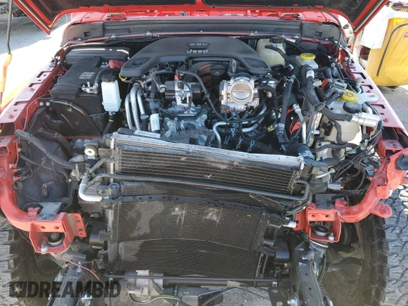 2021 Jeep Wrangler Rubicon with VIN 1C4HJXCG2MW547128, listed as a Copart auction lot 44792105 with 11,323 mi miles and Salvage title. Bid and sale history available at DreamBid. Image 12.