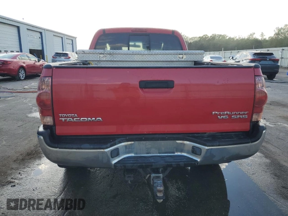 2007 Toyota Tacoma PreRunner with VIN 5TETU62N37Z464861, listed as a Copart auction lot 51371055 with 266,747 mi miles and Salvage Title. Bid and sale history available at carsss.com. Image 6.