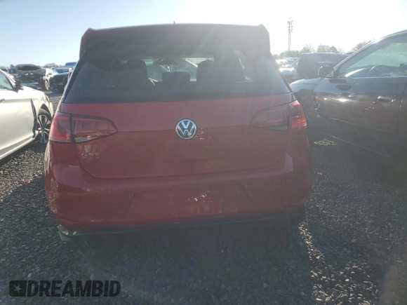 2016 Volkswagen Golf GTI SE w/Performance Pkg with VIN 3VW547AU1GM060801, listed as a Copart auction lot 42822125 with 133,159 mi miles and Salvage Title. Bid and sale history available at carsss.com. Image 6.
