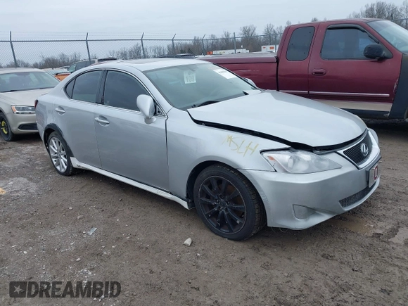 2006 Lexus IS 250 with VIN JTHCK262762003730, listed as a IAAI auction lot 41490307 with 188,002 mi miles and . Bid and sale history available at DreamBid. Image 1.