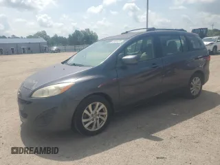 2012 Mazda 5 Sport z VIN JM1CW2BL5C0124977, wystawiony jako Copart lot #60024205 z przebiegiem 273 627 mil mil oraz Czysty tytuł • Clean title. Historia ofert i sprzedaży dostępna na DreamBid. Obrazek 1.