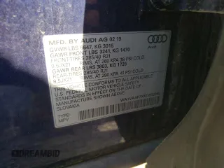 2019 Audi Q7 Prestige with VIN WA1VAAF7XKD032862, listed as a Copart auction lot 63205755 with 79,556 mi miles and Salvage title. Bid and sale history available at DreamBid. Image 13.