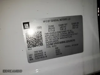 2021 Chevrolet Traverse Premier with VIN 1GNEVKKW8MJ202970, listed as a Copart auction lot 44468005 with 28,109 mi miles and Salvage Title. Bid and sale history available at carsss.com. Image 13.