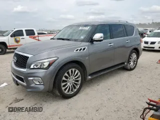 2017 Infiniti QX80 z VIN JN8AZ2NF8H9641346, wystawiony jako Copart lot #56887075 z przebiegiem 109 236 mil mil oraz Szkody całkowita. Historia ofert i sprzedaży dostępna na DreamBid. Obrazek 1.