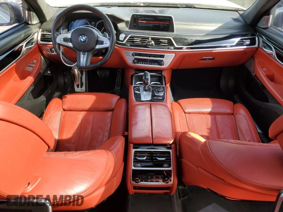 2018 BMW 7 Series M760i xDrive with VIN WBA7H6C53JG614967, listed as a Copart auction lot 49269345 with 83,872 mi miles and Salvage Title. Bid and sale history available at carsss.com. Image 8.