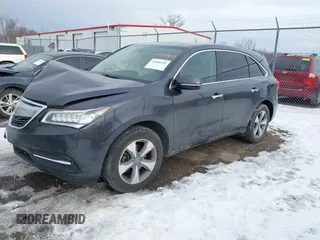 2016 Acura MDX with VIN 5FRYD4H26GB044762, listed as a IAAI auction lot 41400131 with 122,213 mi miles. Bid and sale history available at carsss.com. Image 17.