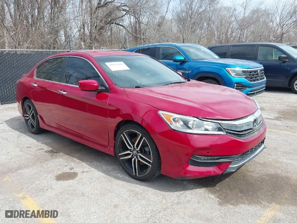 2017 Honda Accord Sedan Sport SE with VIN 1HGCR2F13HA276386, listed as a IAAI auction lot 41831810 with NaN miles. Bid and sale history available at carsss.com. Image 1.