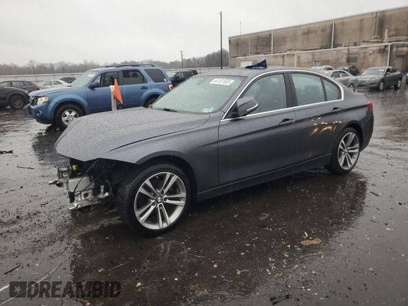 2017 BMW 3 Series 330i xDrive with VIN WBA8D9G57HNU58417, listed as a Copart auction lot 44101505 with 92,841 mi miles and Salvage Title. Bid and sale history available at carsss.com. Image 1.