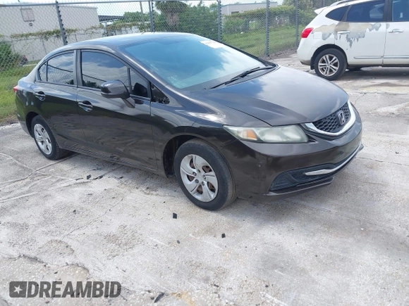 2013 Honda Civic LX with VIN 2HGFB2F54DH511717, listed as a IAAI auction lot 42395720 with 112,971 mi miles and . Bid and sale history available at DreamBid. Image 1.
