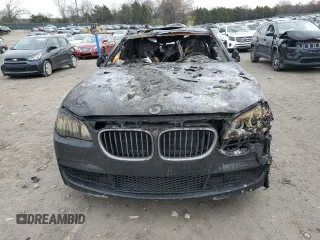 2013 BMW 7 Series 740Li with VIN WBAYE4C50DD137454, listed as a Copart auction lot 84876294 with Not provided miles and Salvage title. Bid and sale history available at DreamBid. Image 5.
