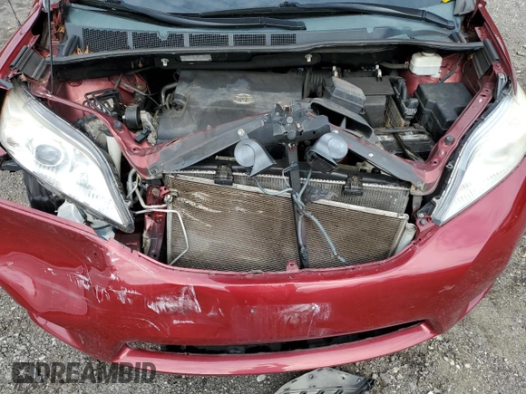 2012 Toyota Sienna LE AAS with VIN 5TDKK3DC4CS253719, listed as a Copart auction lot 63990175 with 155,561 mi miles and Salvage title. Bid and sale history available at DreamBid. Image 12.