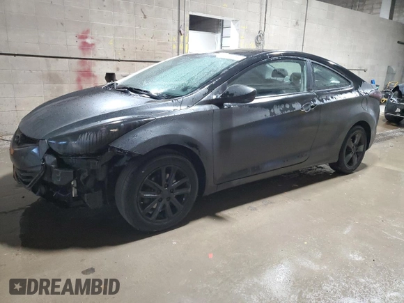 2013 Hyundai Elantra Coupe GS PZEV with VIN KMHDH6AE6DU005060, listed as a Copart auction lot 76603004 with 97,024 mi miles and Salvage Title. Bid and sale history available at carsss.com. Image 1.