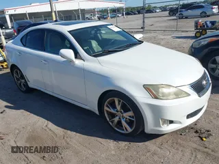 2009 Lexus IS 250 with VIN JTHBK262495093692, listed as a IAAI auction lot 41779640 with 195,379 mi miles. Bid and sale history available at carsss.com. Image 1.
