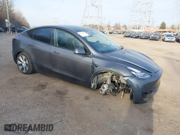 2023 Tesla Model Y Long Range with VIN 7SAYGAEEXPF612231, listed as a IAAI auction lot 41758243 with 32,924 mi miles and . Bid and sale history available at DreamBid. Image 1.