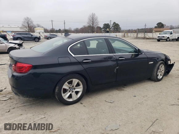 2013 BMW 5 Series 528i xDrive with VIN WBAXH5C50DD113325, listed as a Copart auction lot 49033955 with 119,446 mi miles and Salvage Title. Bid and sale history available at carsss.com. Image 3.