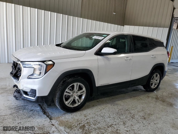 2024 GMC Terrain SLE with VIN 3GKALMEG6RL299751, listed as a Copart auction lot 52618515 with 27,251 mi miles and Clean Title. Bid and sale history available at carsss.com. Image 1.