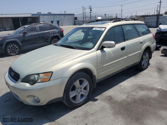 2005 Subaru Legacy Wagon (Natl) Outback R L.L. Bean Edition with VIN 4S4BP86C354380581, listed as a Copart auction lot 54237695 with 134,504 mi miles and Salvage Title. Bid and sale history available at carsss.com. Image 1.