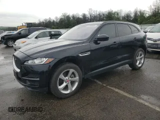 2018 Jaguar F-Pace 25t Premium with VIN SADCJ2FX3JA272441, listed as a Copart auction lot 61956655 with 48,251 mi miles and Salvage title. Bid and sale history available at DreamBid. Image 1.