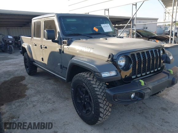2022 Jeep Gladiator Texas Trail с VIN 1C6HJTAG7NL148818, выставлен на аукционе IAAI как лот 41870129 с пробегом 23 342 миль миль и . История ставок и продаж доступна на DreamBid. Изображение 1.
