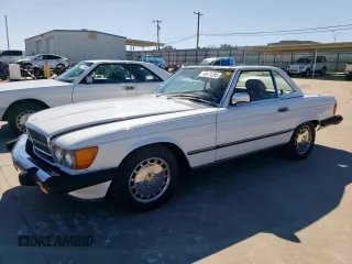 1987 Mercedes-Benz 560 Series 560SL with VIN WDBBA48D8HA068748, listed as a Copart auction lot 46874285 with 58,817 mi miles and Clean Title. Bid and sale history available at carsss.com. Image 1.