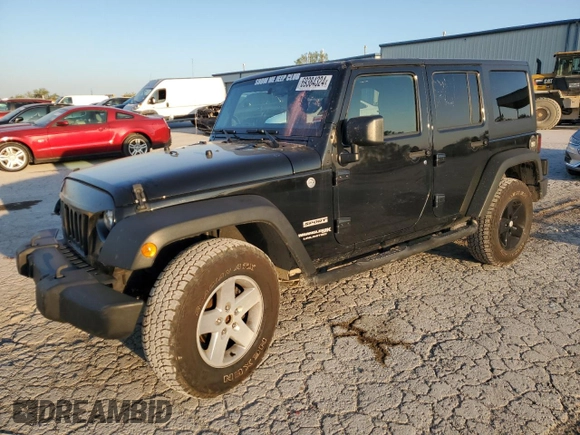 2018 Jeep Wrangler JK Unlimited Sport S with VIN 1C4BJWDG0JL886479, listed as a Copart auction lot 69384324 with 54,047 mi miles and Salvage Title. Bid and sale history available at carsss.com. Image 1.