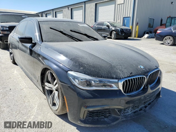 2019 BMW 7 Series 750i xDrive with VIN WBA7F2C50KB240590, listed as a Copart auction lot 64859212 with 10,157 mi miles. Bid and sale history available at carsss.com. Image 1.