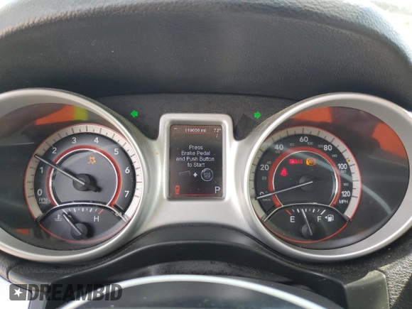 2012 Dodge Journey SXT с VIN 3C4PDCBG9CT134396, выставлен на аукционе Copart как лот 56179615 с пробегом 119 050 миль миль и Списание • Salvage title. История ставок и продаж доступна на DreamBid. Изображение 9.