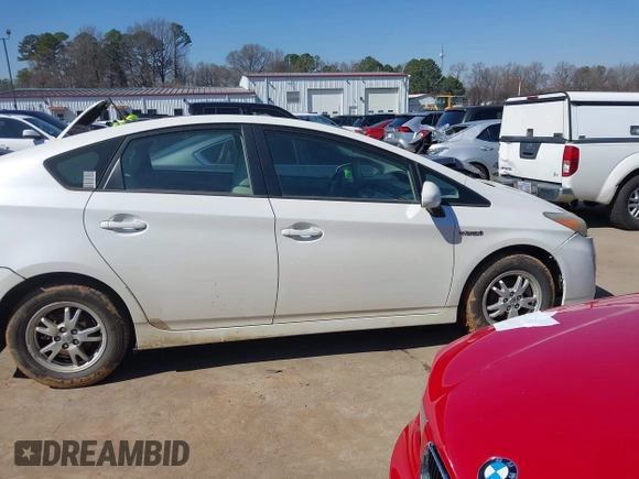 2011 Toyota Prius I with VIN JTDKN3DU9B0287236, listed as a IAAI auction lot 41607824 with 211,584 mi miles and . Bid and sale history available at DreamBid. Image 13.