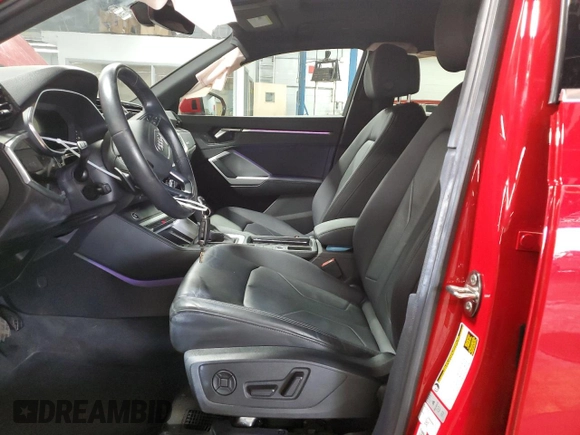 2023 Audi Q3 S line Premium Plus with VIN WA1EECF35P1040308, listed as a Copart auction lot 60119435 with 12,244 mi miles and Salvage title. Bid and sale history available at DreamBid. Image 7.