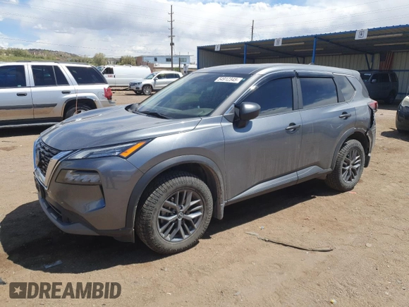 2023 Nissan Rogue S with VIN 5N1BT3AB8PC744032, listed as a Copart auction lot 54912345 with 55,045 mi miles and Salvage title. Bid and sale history available at DreamBid. Image 1.