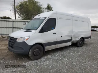 2023 Mercedes-Benz Sprinter Cargo Cargo with VIN W1Y4NDHYXPT150108, listed as a Copart auction lot 82642614 with 42,321 mi miles and Salvage Title. Bid and sale history available at DreamBid. Image 1.