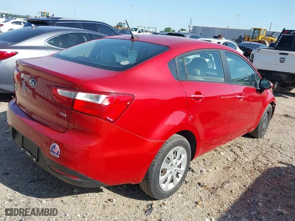 2013 Kia Rio LX with VIN KNADM4A35D6294436, listed as a IAAI auction lot 42009021 with 8,969 mi miles. Bid and sale history available at carsss.com. Image 4.