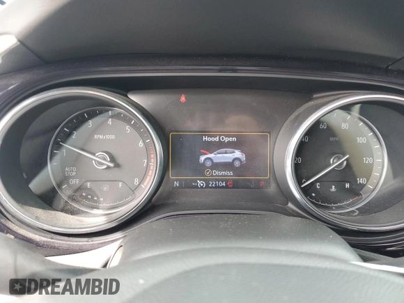 2022 Buick Encore GX Preferred with VIN KL4MMBS29NB091193, listed as a Copart auction lot 55133155 with 22,104 mi miles and Non Repairable. Bid and sale history available at DreamBid. Image 9.