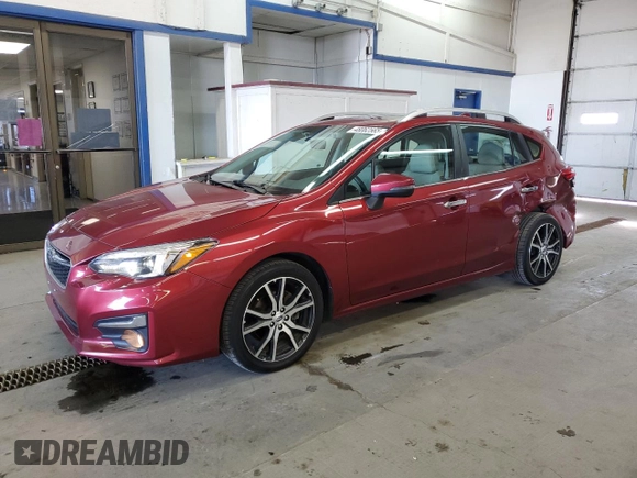 2018 Subaru Impreza Limited with VIN 4S3GTAU6XJ3719783, listed as a Copart auction lot 48062565 with 75,515 mi miles and Salvage title. Bid and sale history available at DreamBid. Image 1.