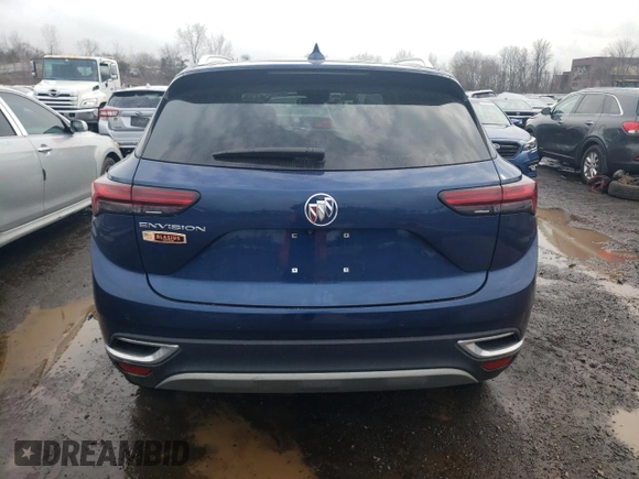 2022 Buick Envision Preferred with VIN LRBAZLR45ND164828, listed as a Copart auction lot 51814185 with 53,303 mi miles and Salvage Title. Bid and sale history available at carsss.com. Image 6.