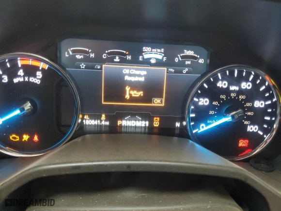 2017 Ford Super Duty F-250 SRW Lariat with VIN 1FT7W2BT4HEC21907, listed as a Copart auction lot 45737045 with 180,641 mi miles and Salvage Title. Bid and sale history available at carsss.com. Image 9.