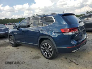 2023 Volkswagen Atlas SEL Premium R-Line with VIN 1V2FR2CA3PC509670, listed as a Copart auction lot 58754925 with 74,874 mi miles and Salvage title. Bid and sale history available at DreamBid. Image 2.
