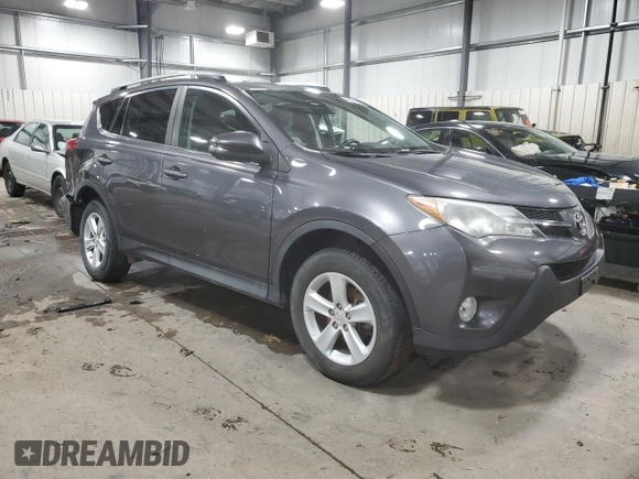 2013 Toyota RAV4 XLE with VIN 2T3RFREVXDW008185, listed as a Copart auction lot 45594385 with 97,915 mi miles and Salvage Title. Bid and sale history available at carsss.com. Image 4.