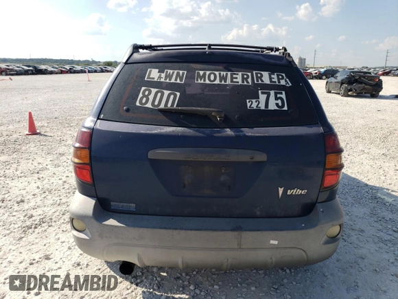 2003 Pontiac Vibe with VIN 5Y2SL62873Z436379, listed as a Copart auction lot 71825604 with 154,945 mi miles and Salvage Title. Bid and sale history available at carsss.com. Image 6.