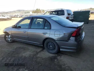 2005 Honda Civic with VIN JHMES96655S026250, listed as a Copart auction lot 46291235 with 229,563 mi miles and Clean Title. Bid and sale history available at DreamBid. Image 2.