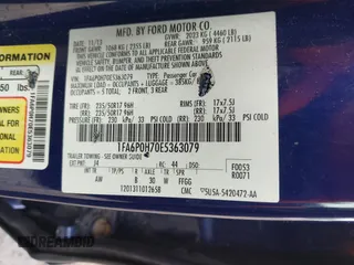 2014 Ford Fusion SE with VIN 1FA6P0H70E5363079, listed as a IAAI auction lot 41987310 with 128,629 mi miles and . Bid and sale history available at DreamBid. Image 9.