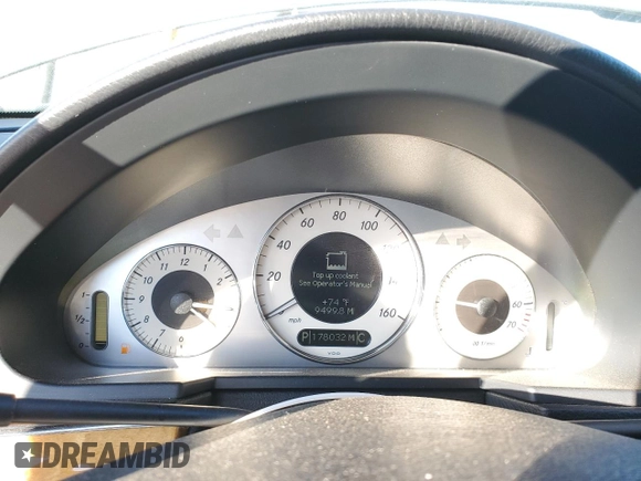2007 Mercedes-Benz E 550 with VIN WDBUF72X57B086440, listed as a Copart auction lot 42975855 with 178,032 mi miles and Salvage Title. Bid and sale history available at DreamBid. Image 9.