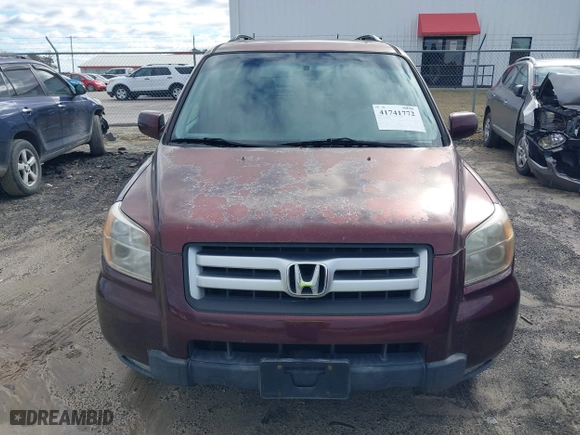 2007 Honda Pilot EX-L with VIN 5FNYF18717B007026, listed as a IAAI auction lot 41741772 with 277,686 mi miles. Bid and sale history available at carsss.com. Image 15.